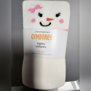 Gymboree Pink and White Winter Tights